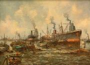 unknow artist, Seascape, boats, ships and warships. 150